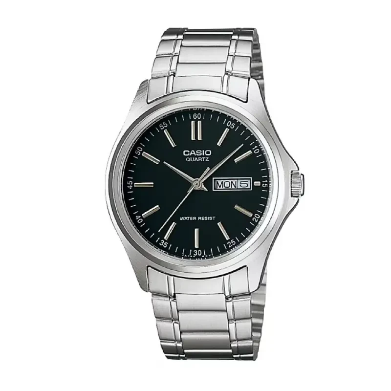 Casio Enticer Black Dial Mineral Glass Men's Watch- MTP-1239D-1A